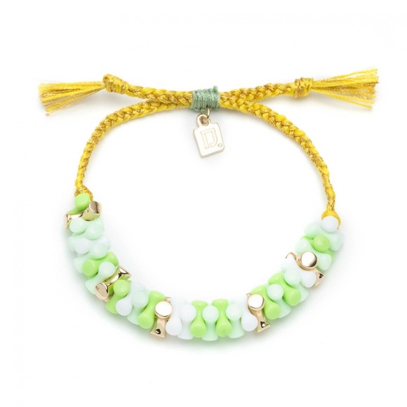 DANNIJO Angle Green Adjustable Beaded Bracelet NWT - Picture 6 of 16